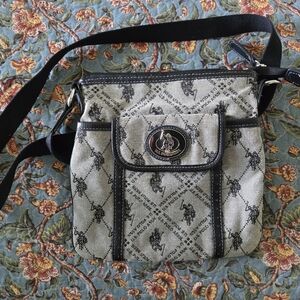 U.S. Polo Assn. Black/Gray Crossbody Bag